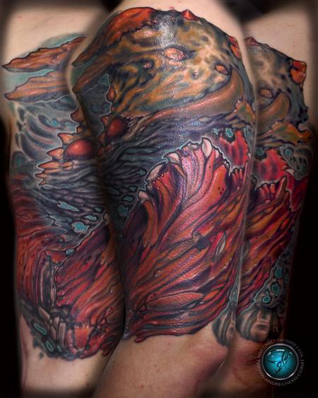 Tattoos - Bio organic sea color sleeve tattoo - 99027